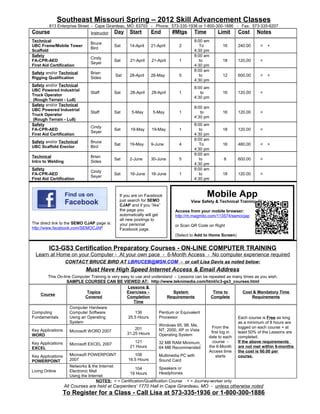 semo course catalog.